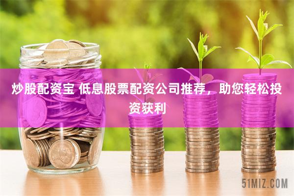 炒股配资宝 低息股票配资公司推荐，助您轻松投资获利