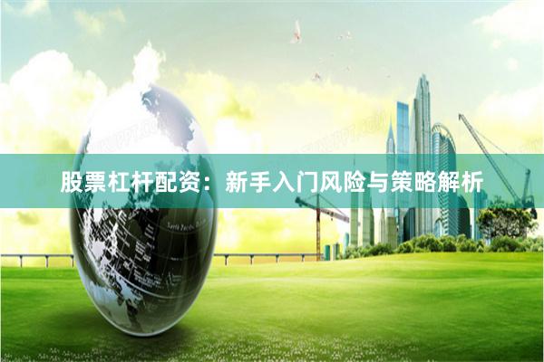 股票杠杆配资：新手入门风险与策略解析
